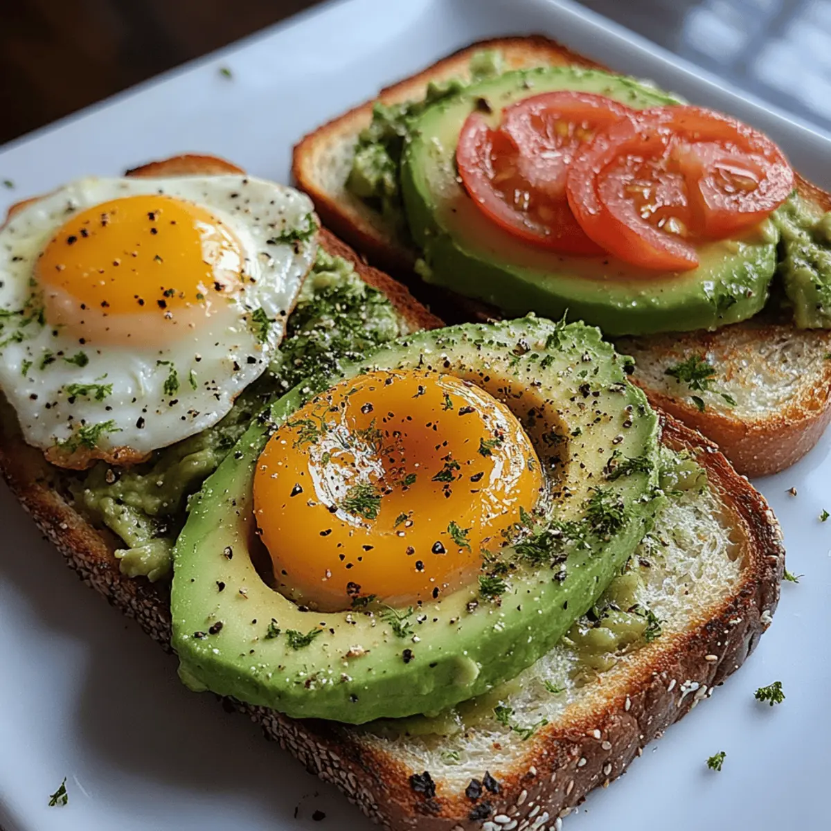 Avocado Toast Trio (3 Styles)