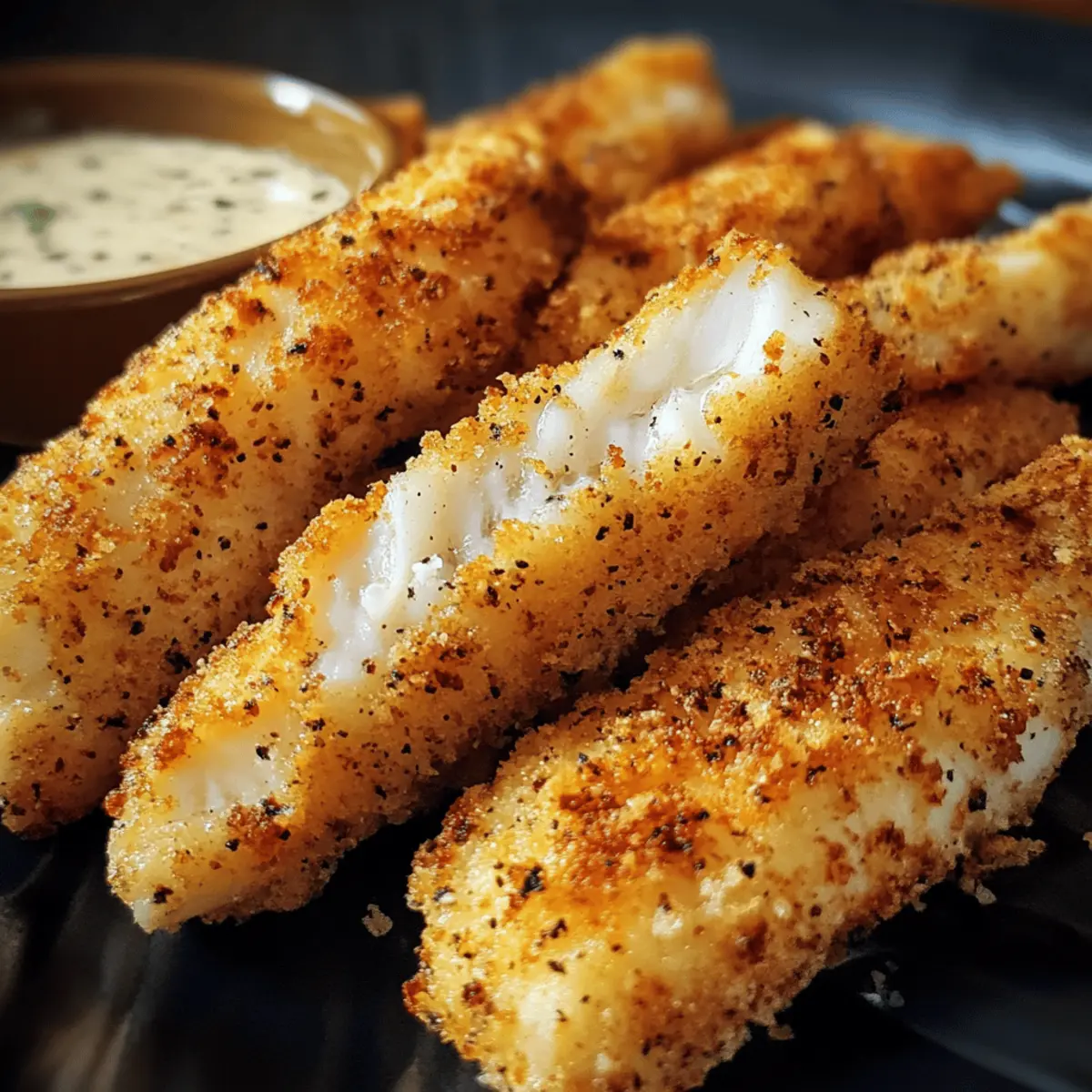Baked Fish Sticks with Dip