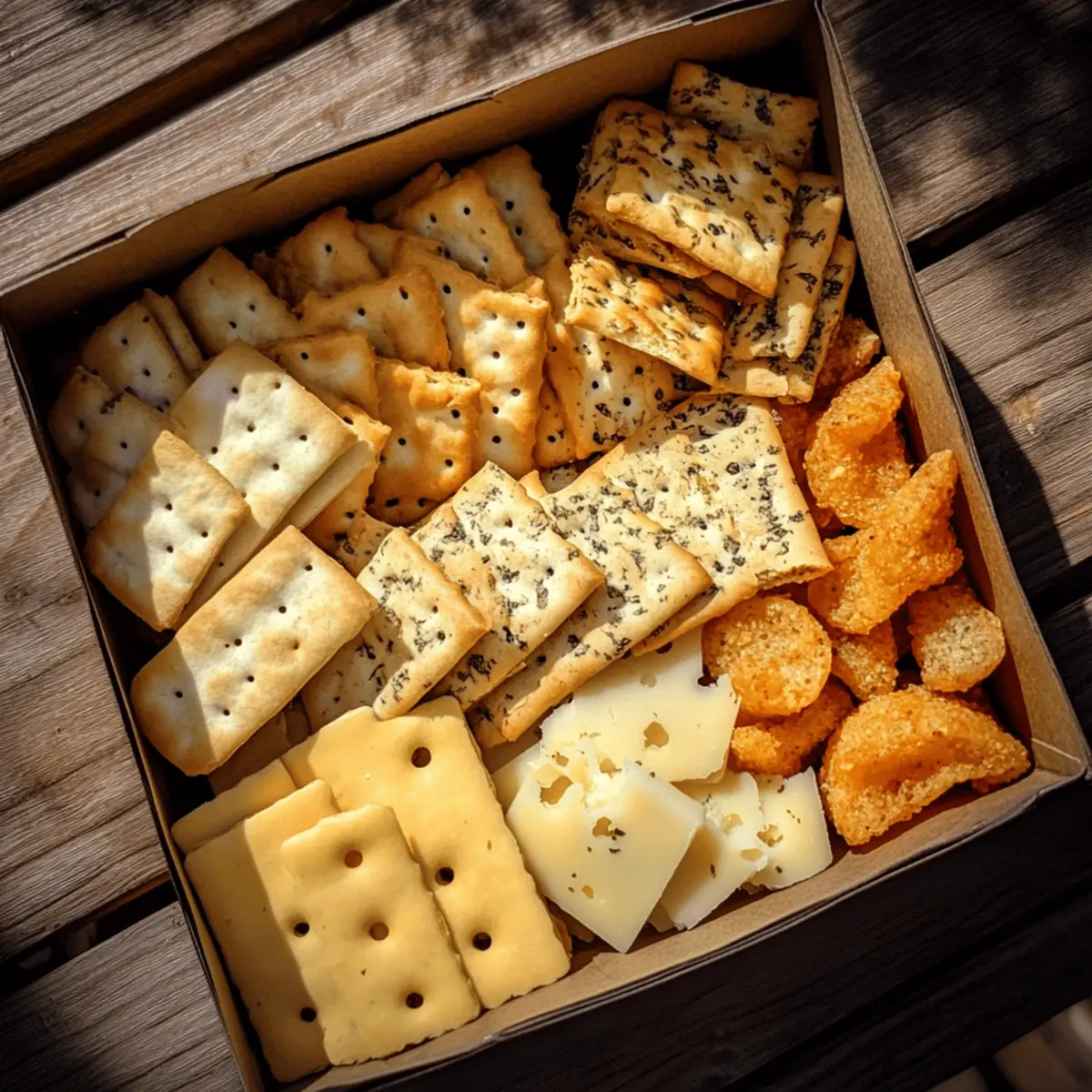 Cheese & Crackers Snack Box