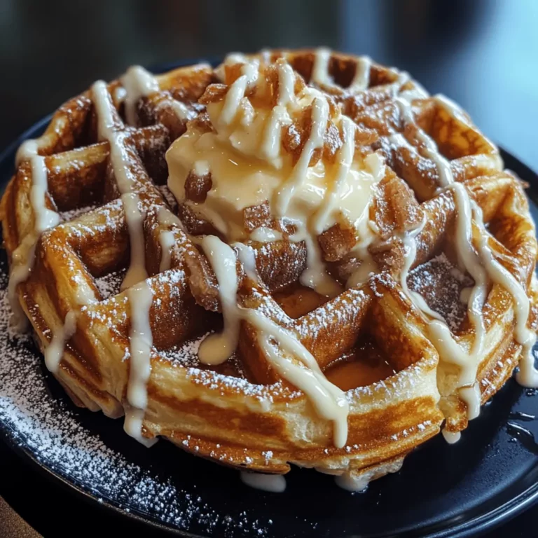 Cinnamon Roll Waffles