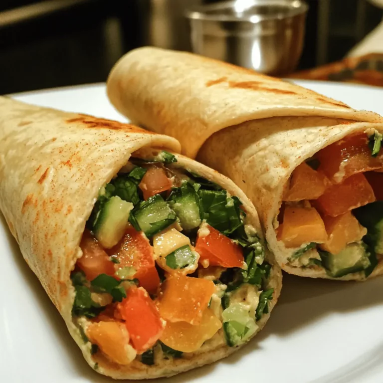 Hummus & Veggie Wraps