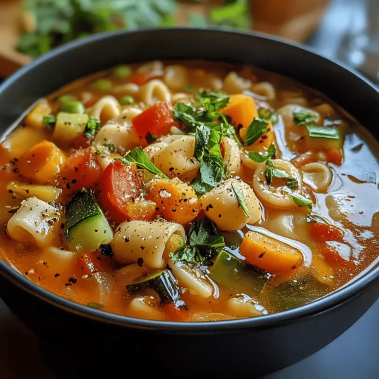 Minestrone with Fresh Veggies