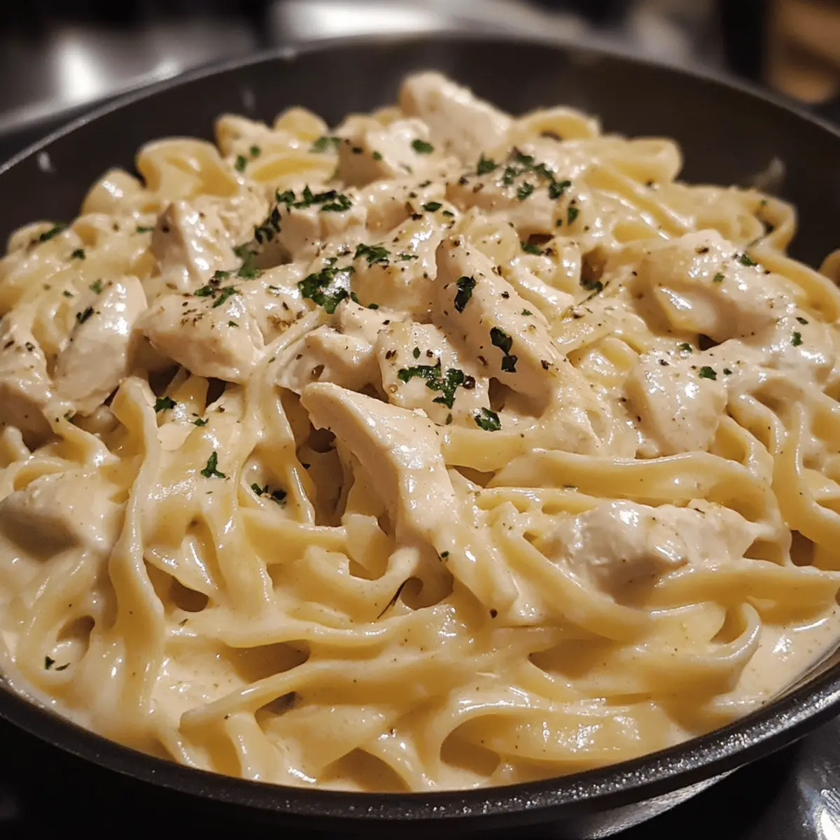 One-Pot Creamy Chicken Alfredo Pasta