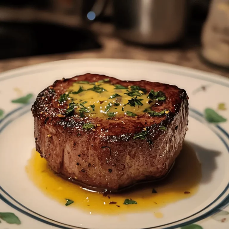 Pan-Seared Filet Mignon with Garlic Butter