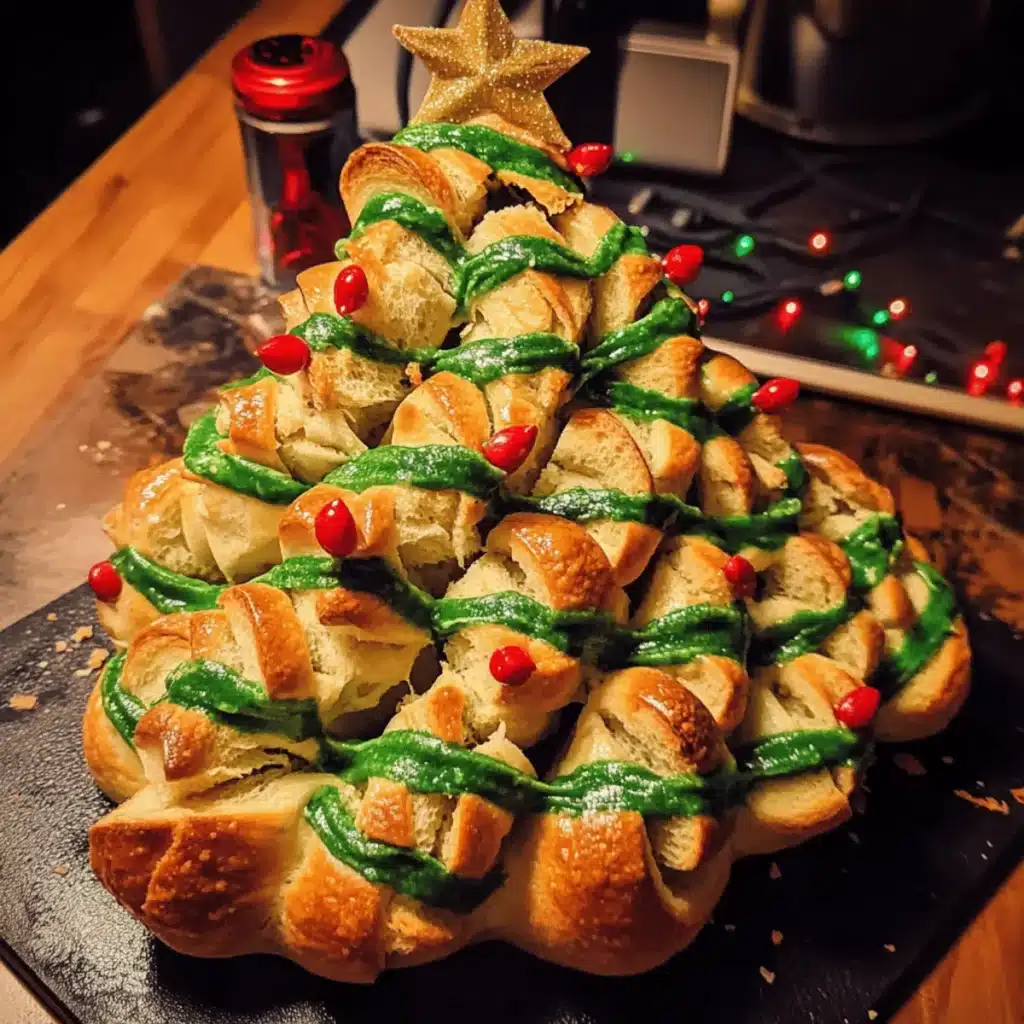 Christmas Tree Pull-Apart Bread