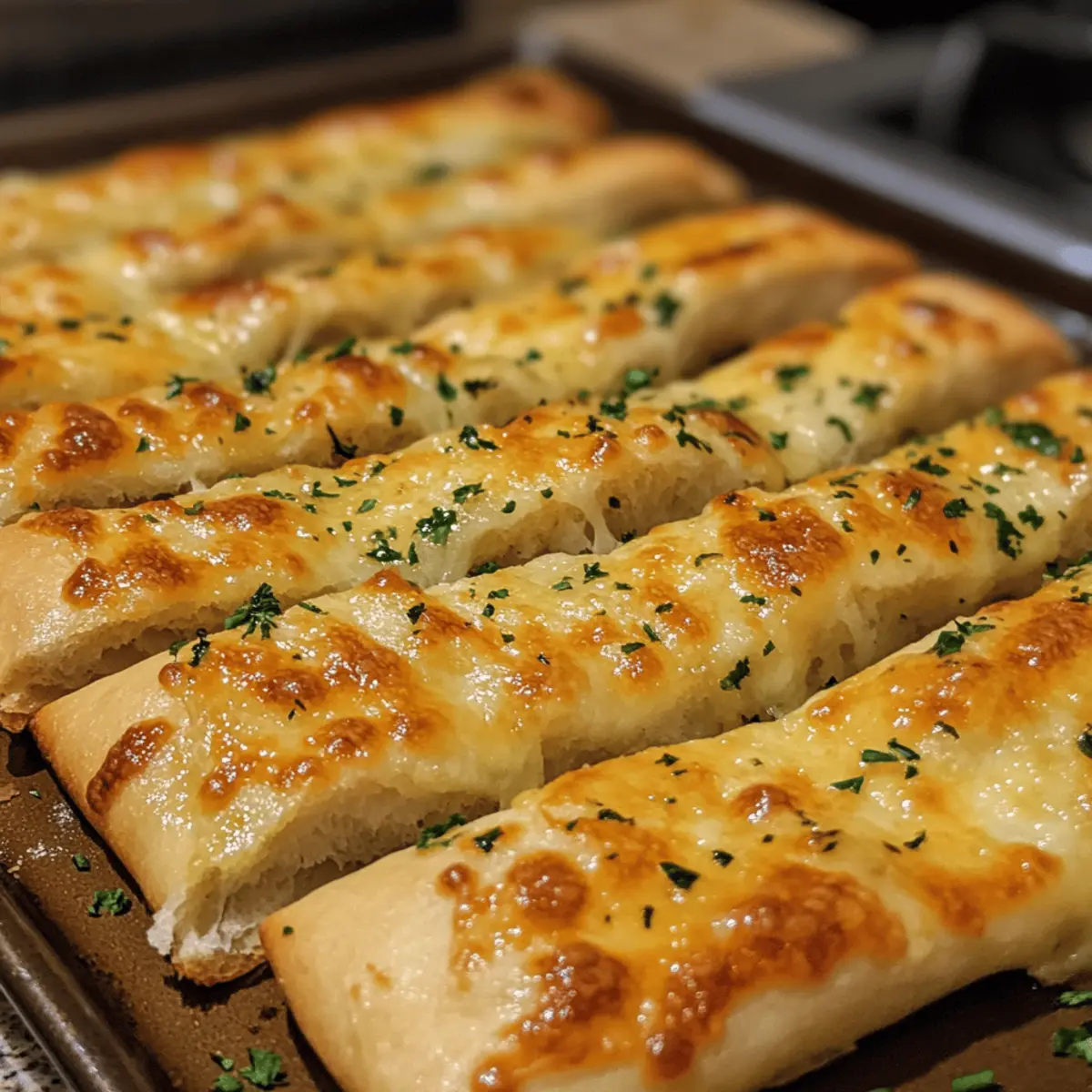 Cheesy Garlic Breadsticks