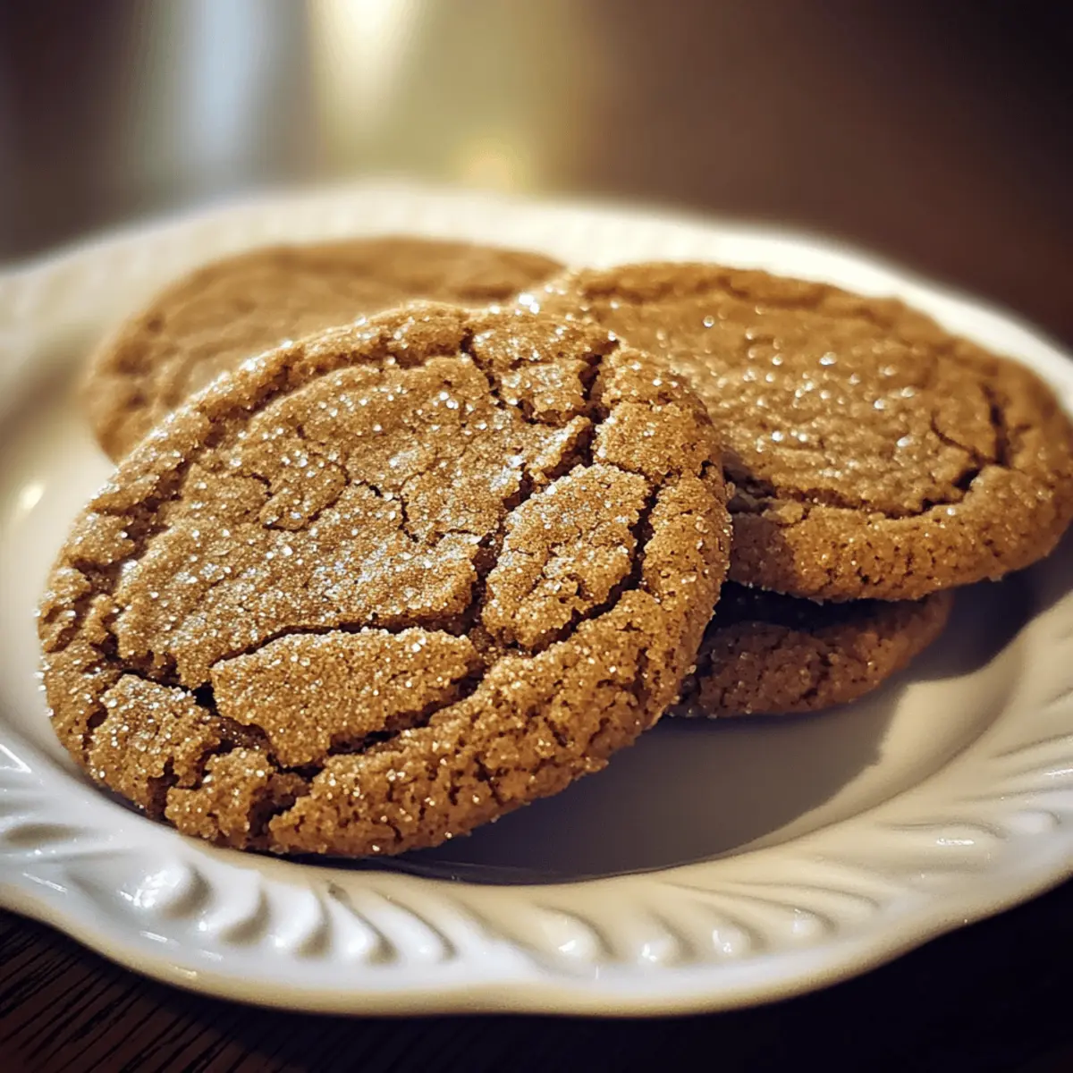 Chewy Ginger Molasses Cookies