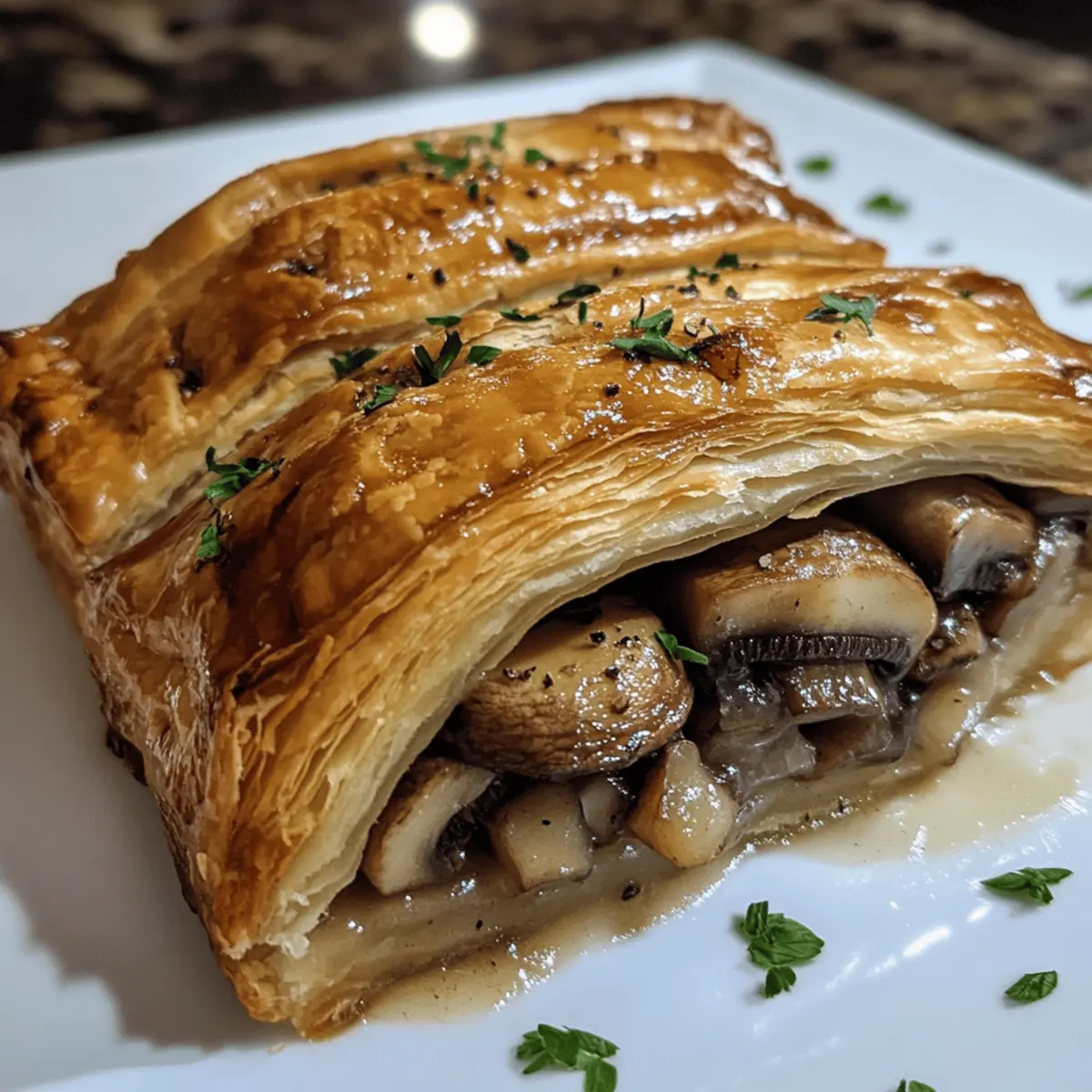 Mushroom Wellington with Puff Pastry