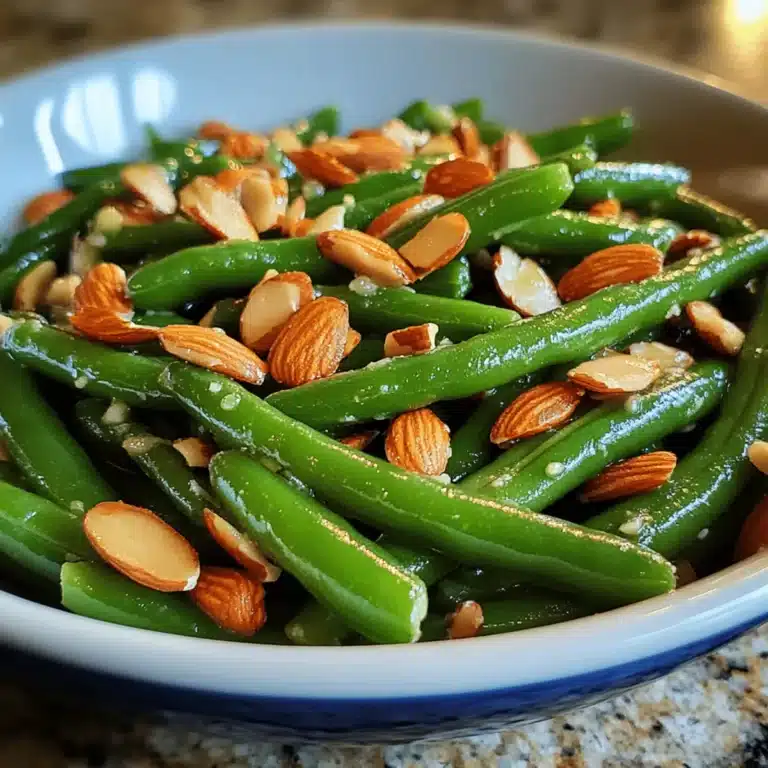 Garlic Green Beans with Toasted Almonds