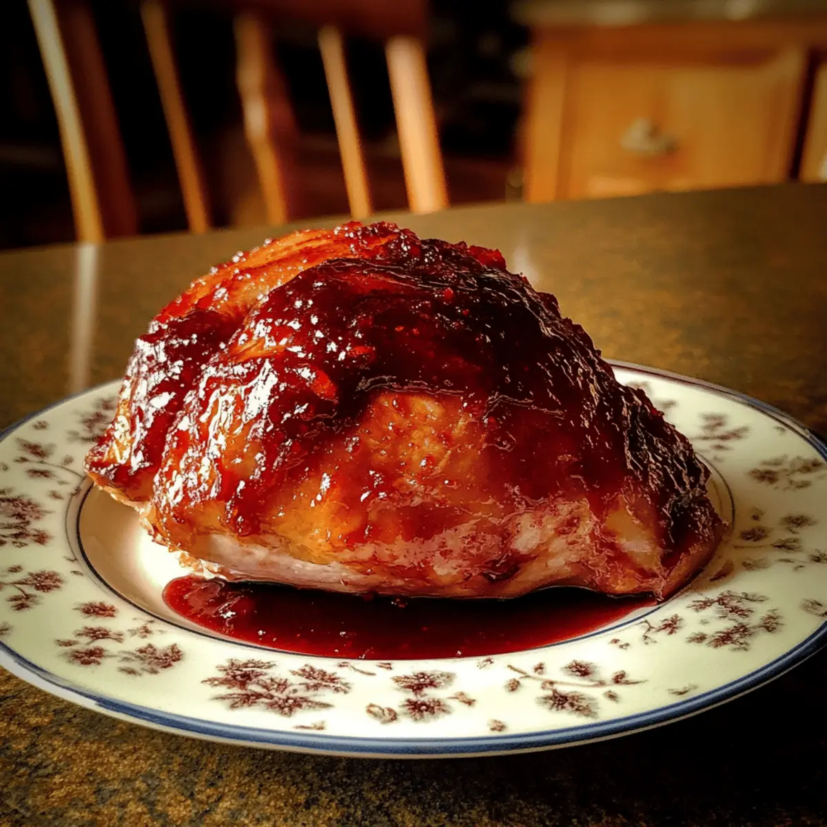 Cranberry Glazed Turkey Meat