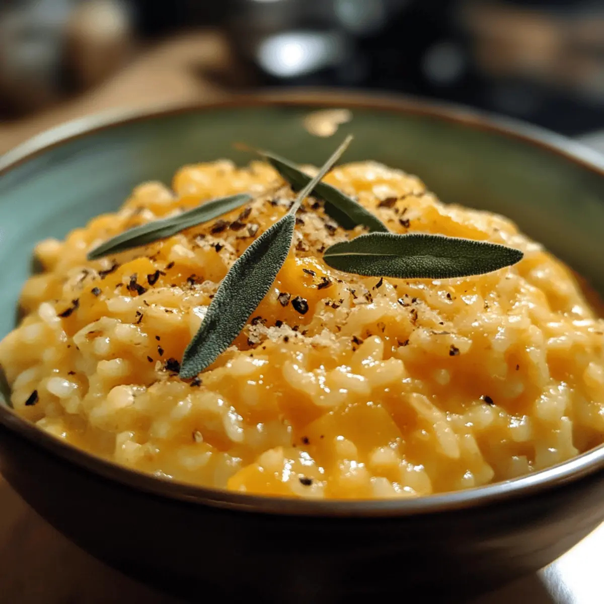 Butternut Squash Risotto with Crispy Sage