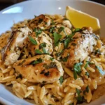 Lemon Herb Orzo with Chicken