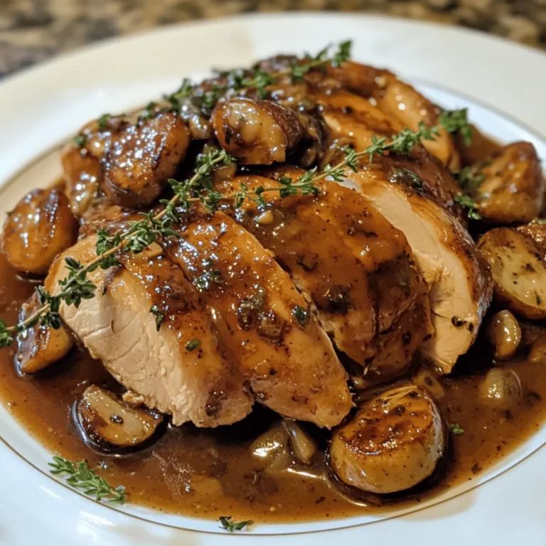 Turkey Marsala with Fresh Thyme