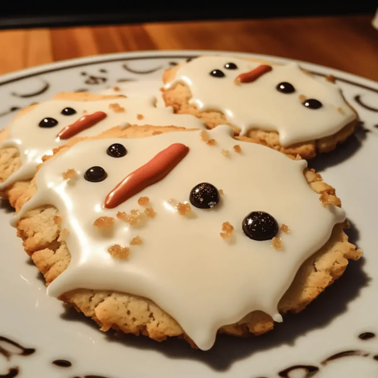 Melted Snowman Cookies
