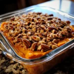 Classic Sweet Potato Casserole with Pecan Topping