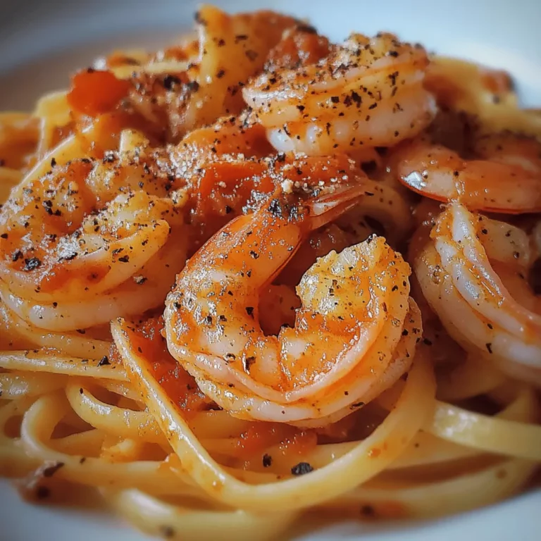 Spicy Shrimp Fra Diavolo over Linguine