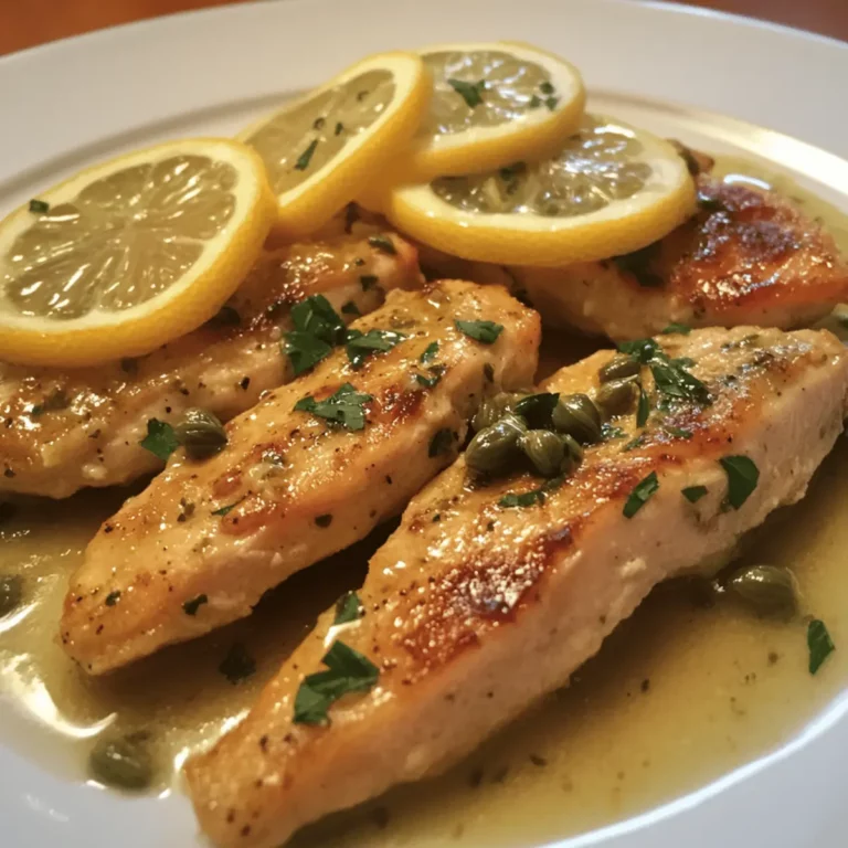 Turkey Piccata with Lemon Caper Sauce