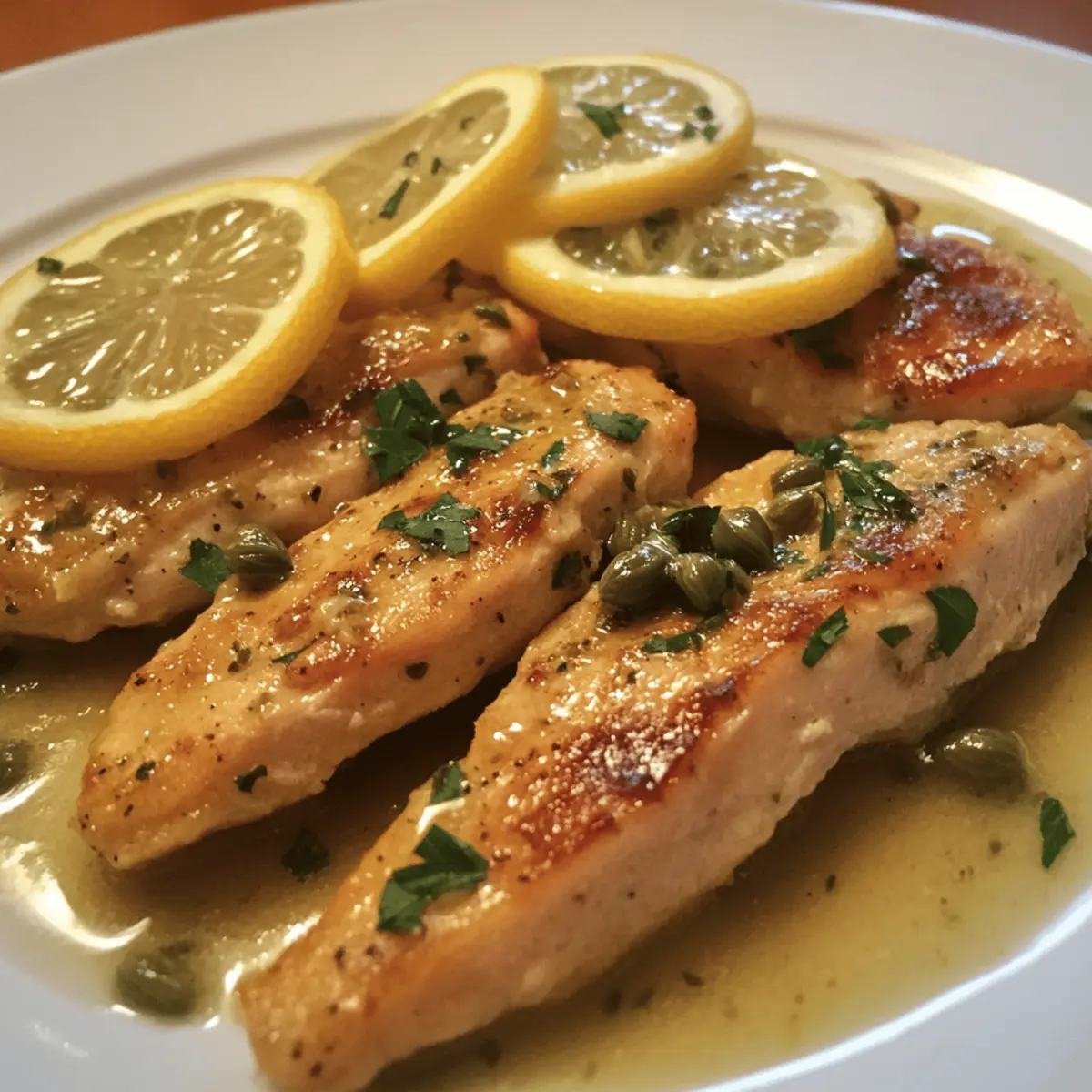 Turkey Piccata with Lemon Caper Sauce