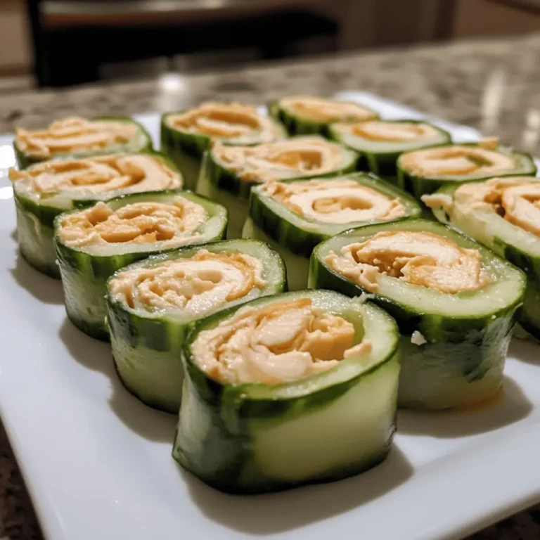 Turkey and Hummus Cucumber Roll-Ups