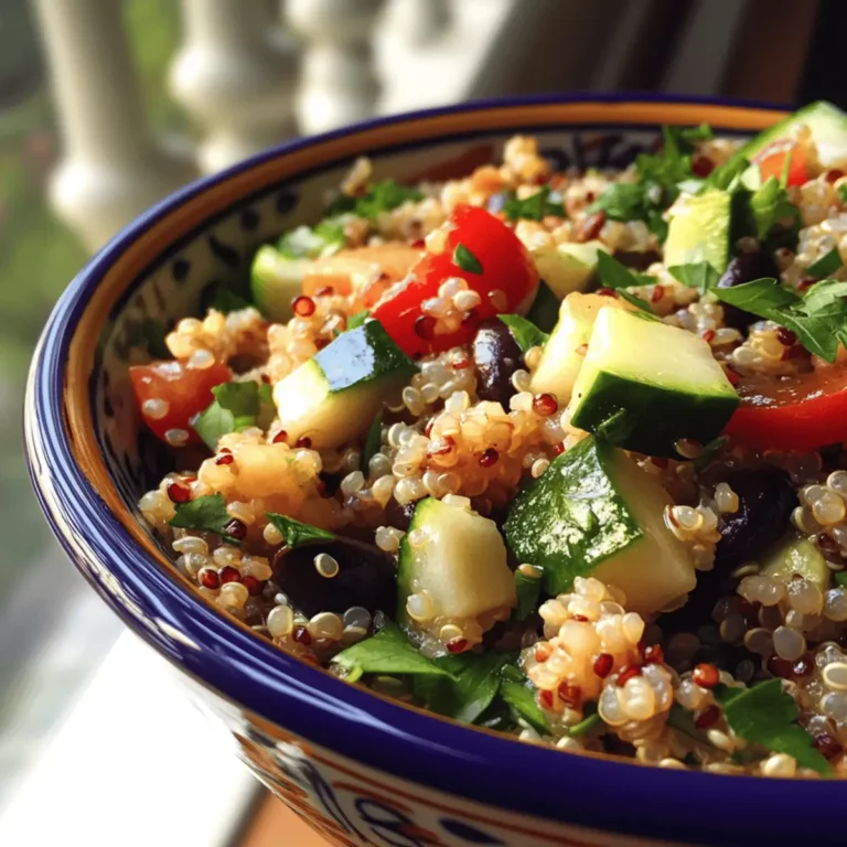 Mediterranean Quinoa Salad with a Lemon-Herb Vinaigrette