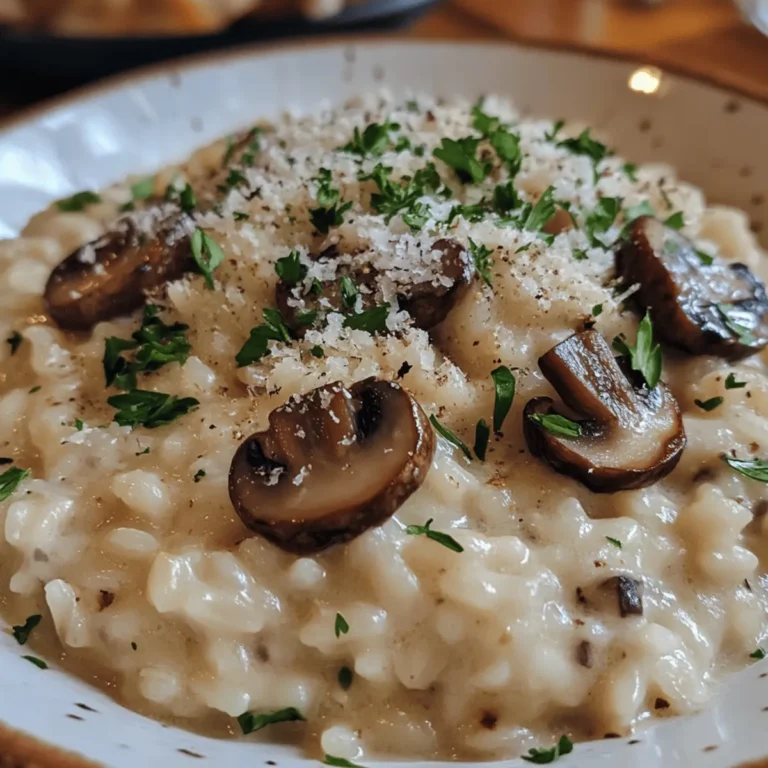 Creamy Truffle Mushroom Risotto
