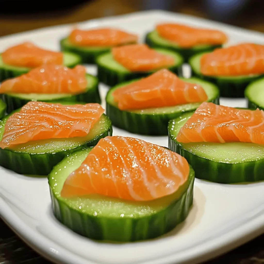 Smoked Salmon Cucumber Bites