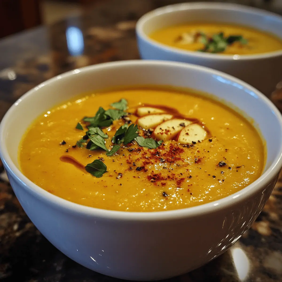 Butternut Squash and Apple Bisque