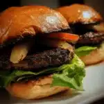 Crispy Black Bean Burgers on Brioche Bread