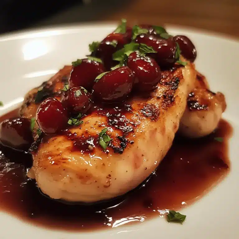 Chicken with Cherry Sauce