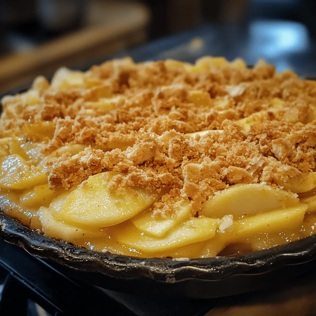 Dutch Apple Pie with Crumble Topping