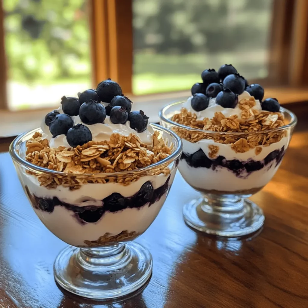 Blueberry Greek Yogurt Parfaits