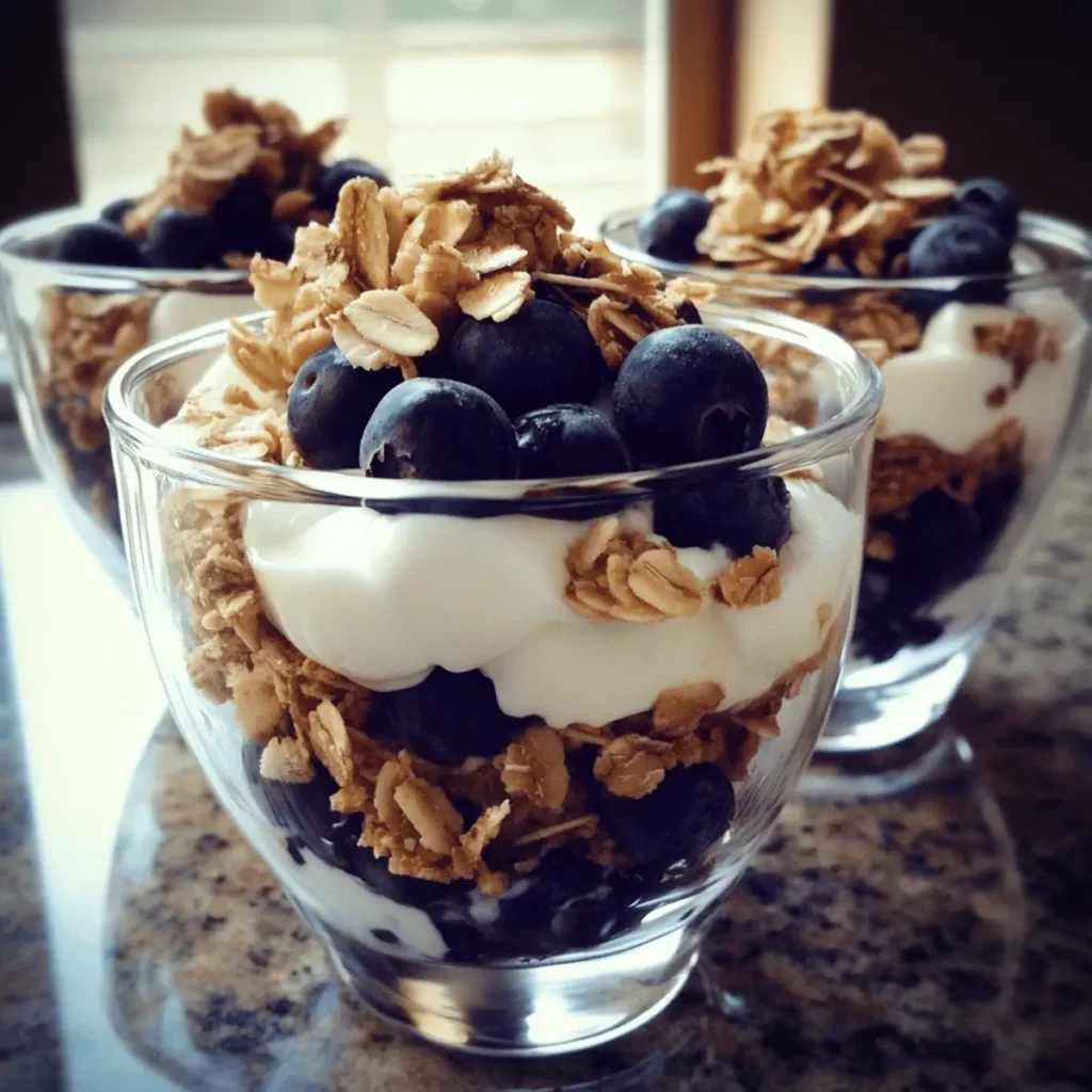 Blueberry Greek Yogurt Parfaits