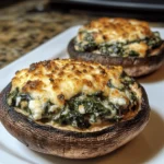 Goat Cheese and Spinach Stuffed Portobello Mushrooms