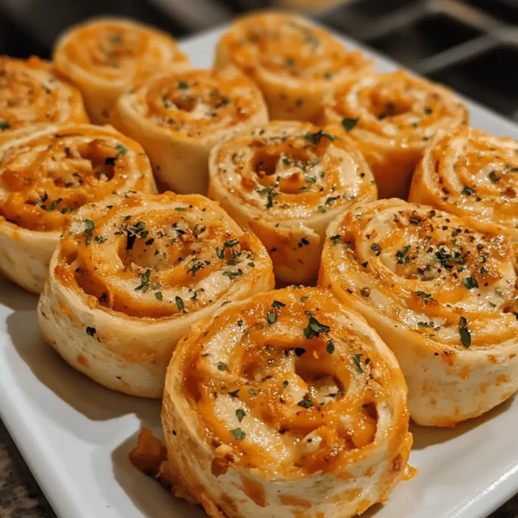 Buffalo Chicken Dip Pinwheels