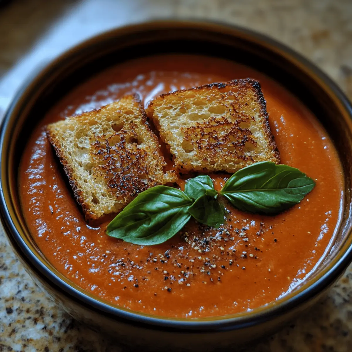 Roasted Tomato Basil Soup