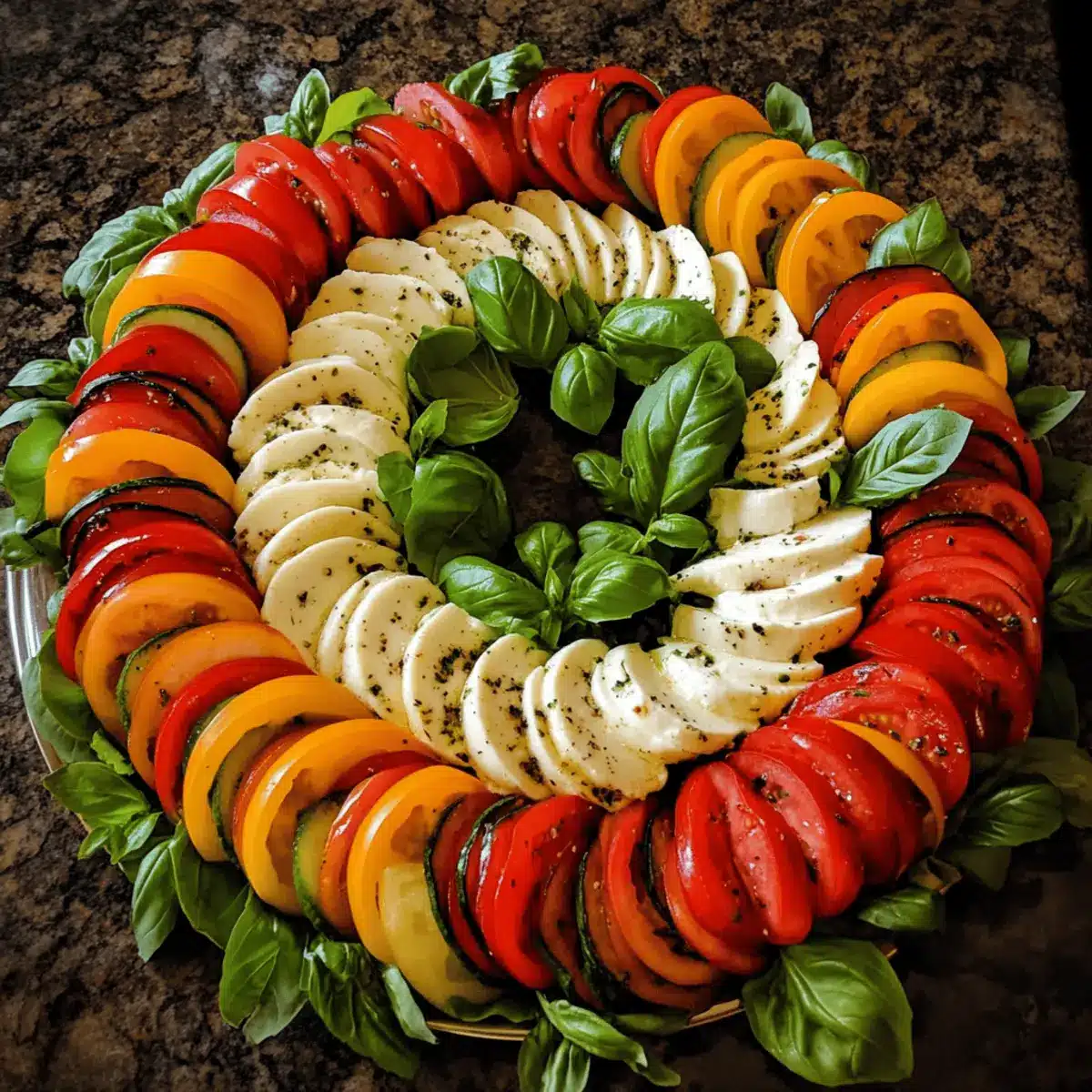 Caprese Wreath recipe