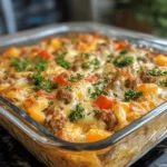 Savory Turkey Sausage Breakfast Casserole