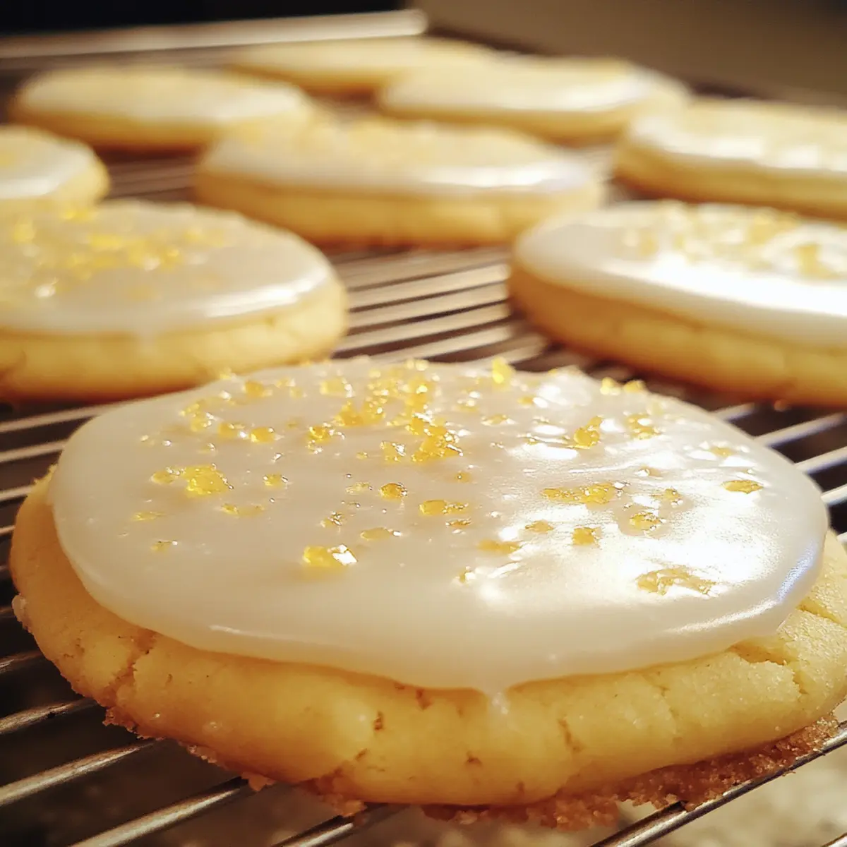 Lemon Sugar Cookies with Icing