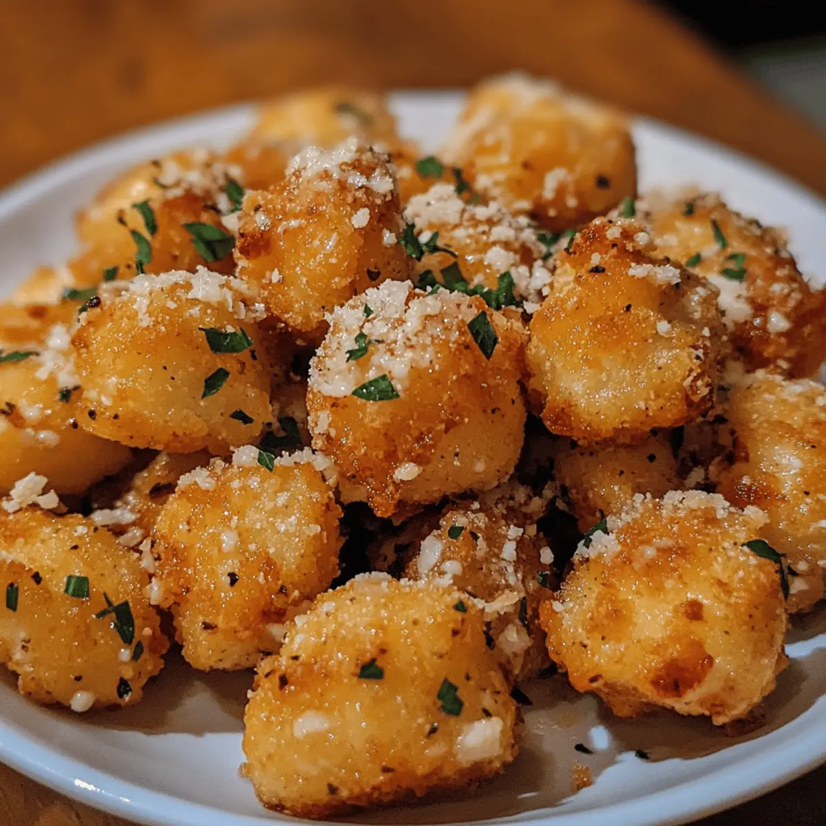 Garlic Parmesan Cauliflower Bites