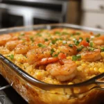 Cajun Shrimp and Cornbread Casserole