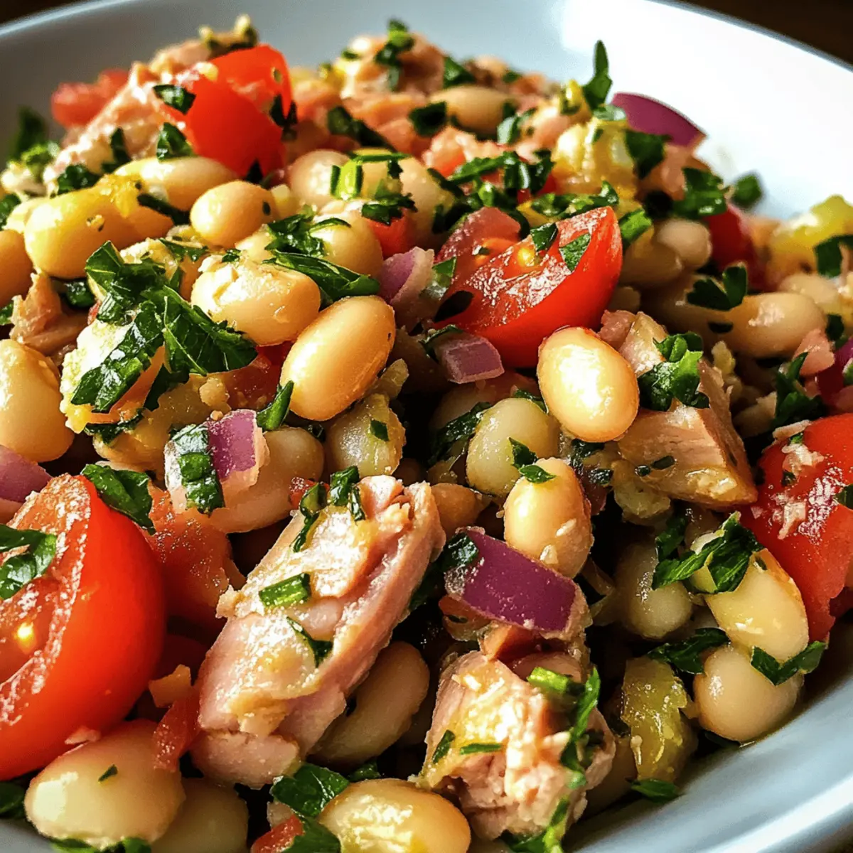 Mediterranean Tuna and White Bean Salad