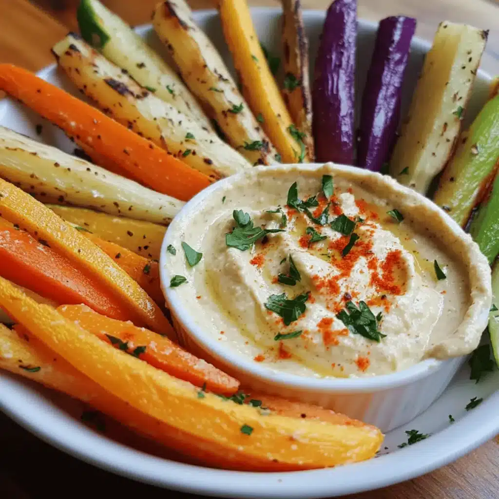 Vegetable Sticks with Hummus Dip