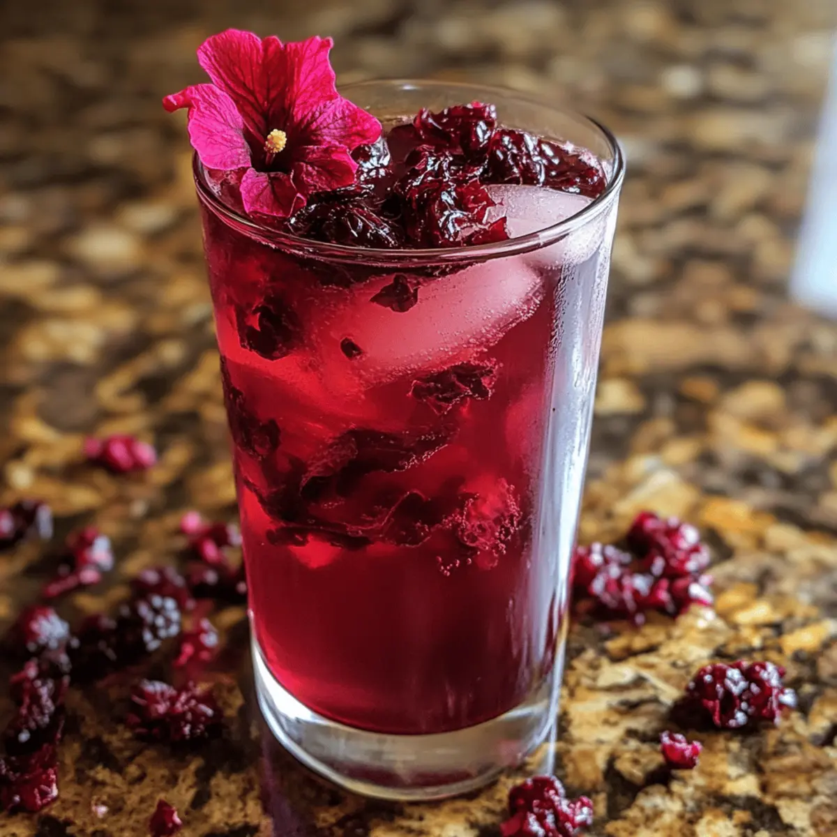Chilled Hibiscus Berry Tea