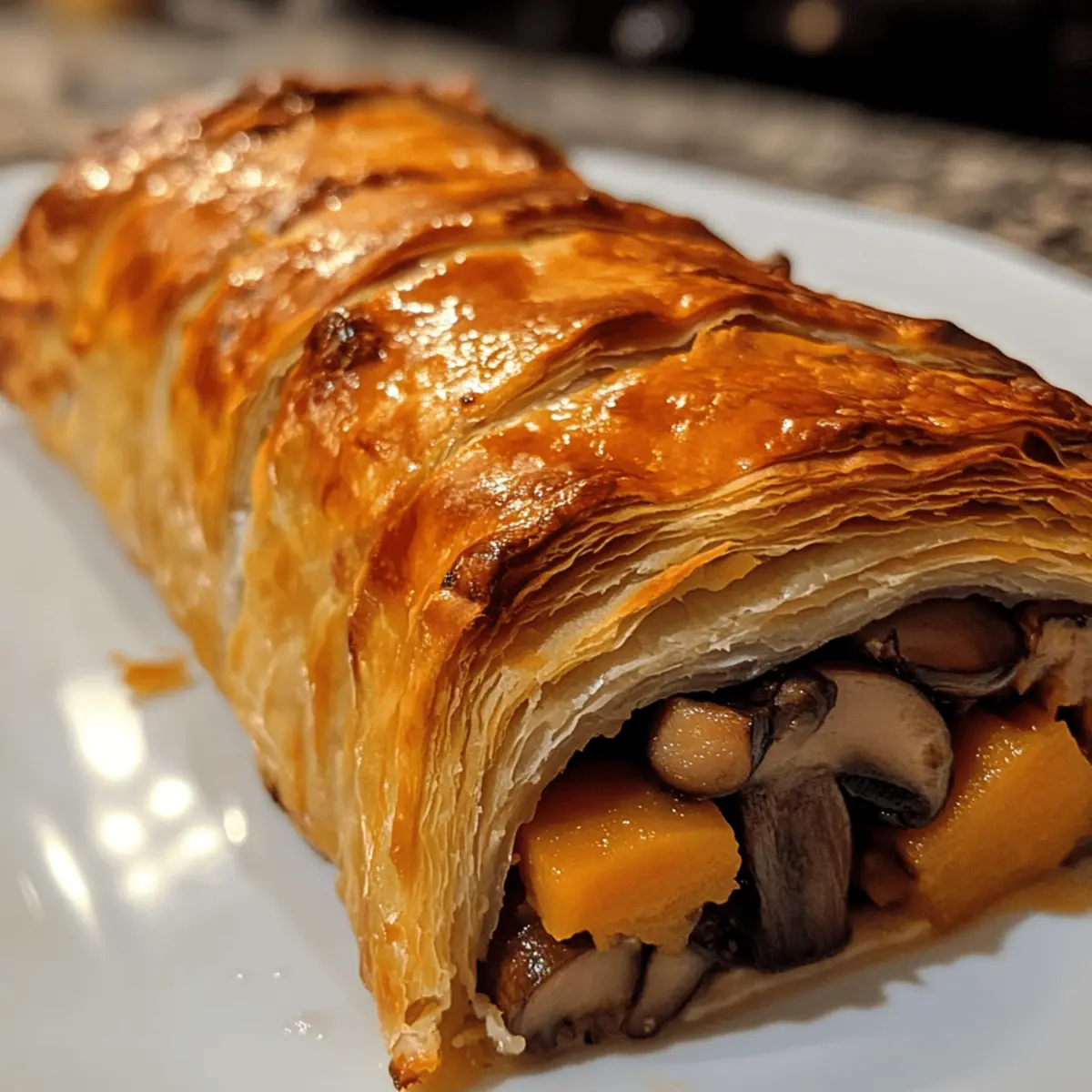 Butternut Squash & Mushroom Wellington (vegetarian)