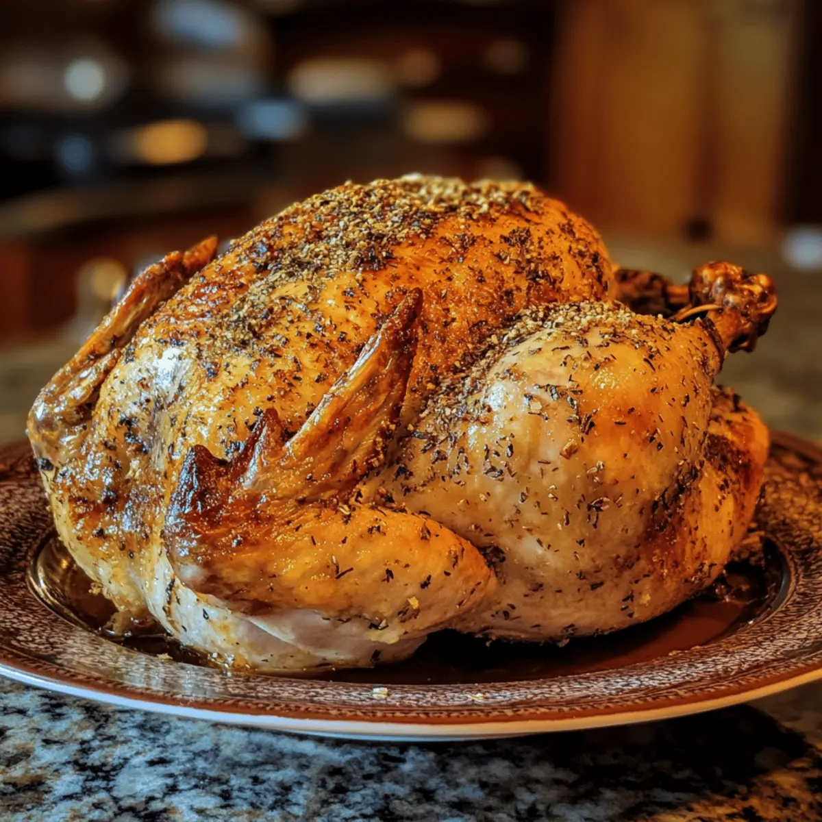 Classic Herb-Crusted Whole Roasted Chicken