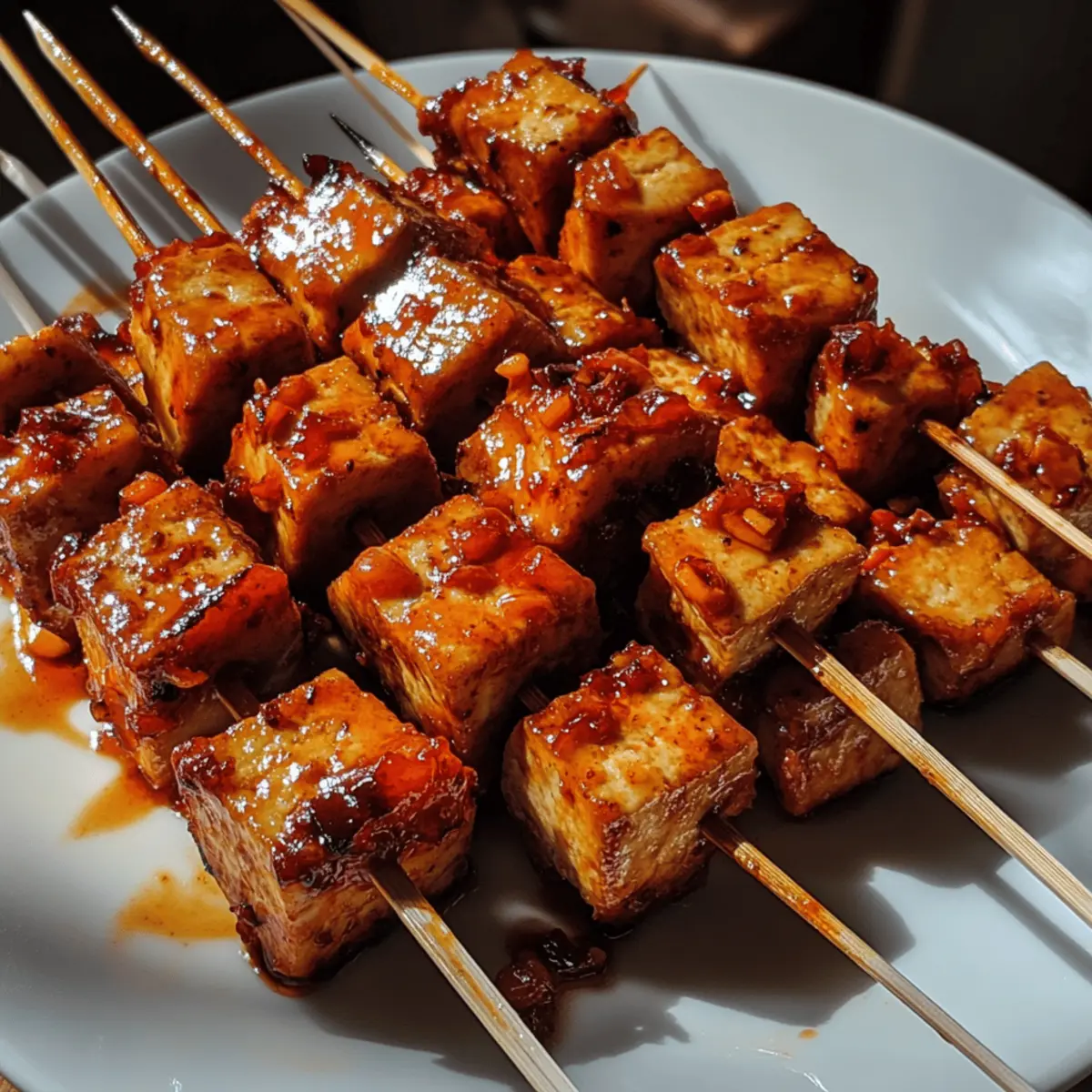 Sweet Chili Tofu Skewers