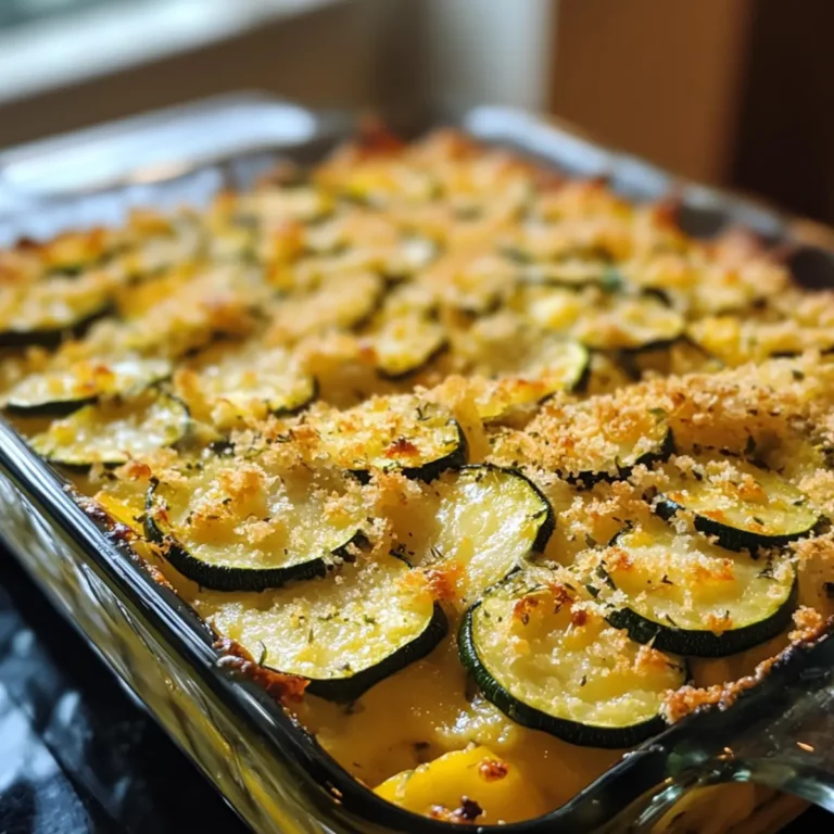 Cheesy Baked Zucchini Casserole