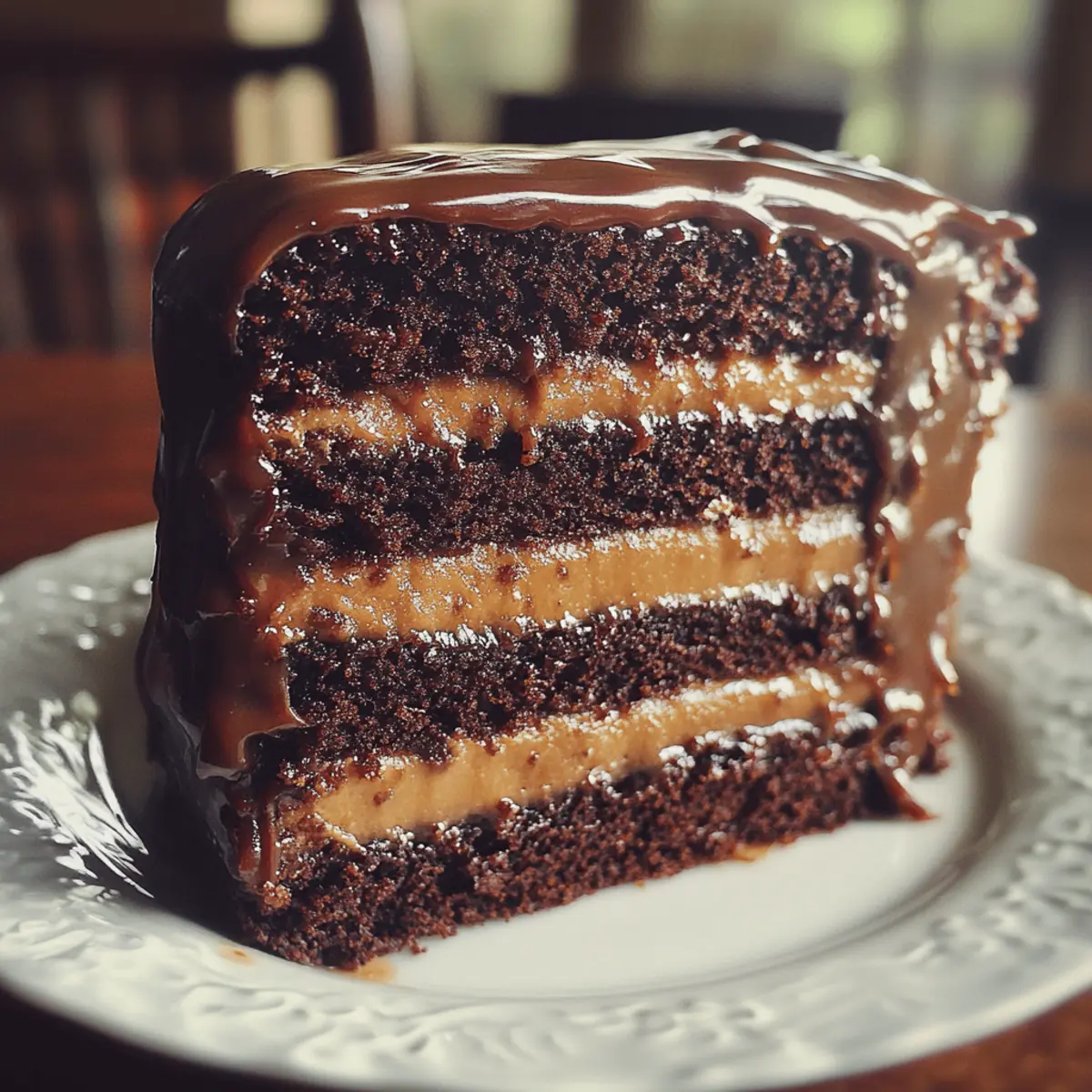 Salted Caramel Chocolate Layer Cake