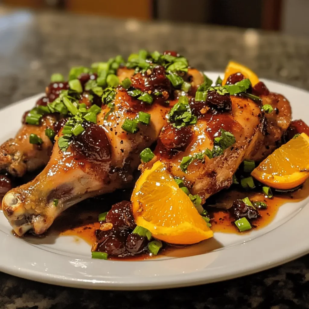 Cranberry Orange Glazed Chicken