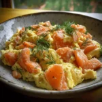 Seaside Scramble with Smoked Salmon and Dill recipe